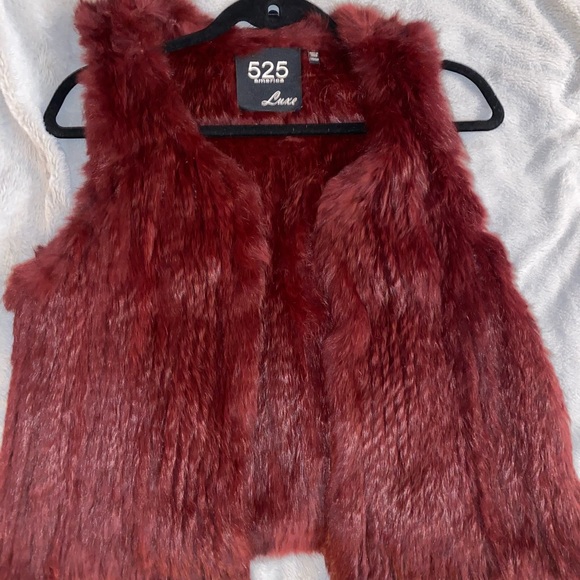 525 America Jackets & Blazers - 525 America rabbit fur vest